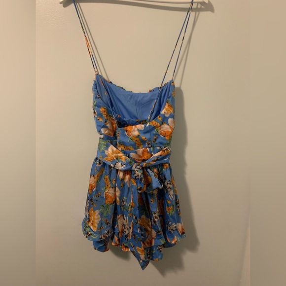 Floral Daydream Satin Romper - Picture 4 of 7
